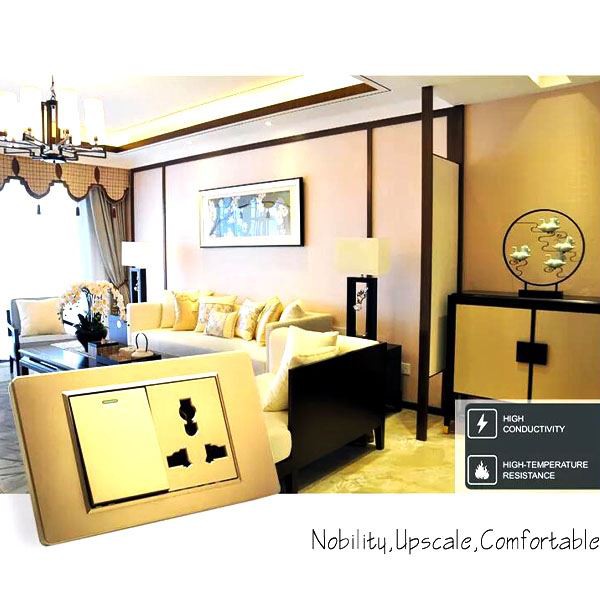 전기 벽 스위치 및 소켓 큰 패널을 점화하는 다 파벌